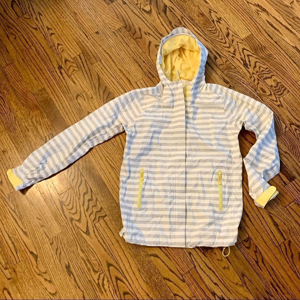 VINEYARD VINES Gray White Stripe Yellow Jacket M